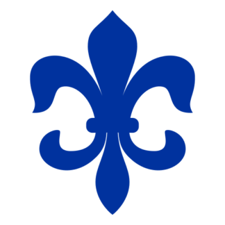 Fleur-de-lis Decal (Blue)